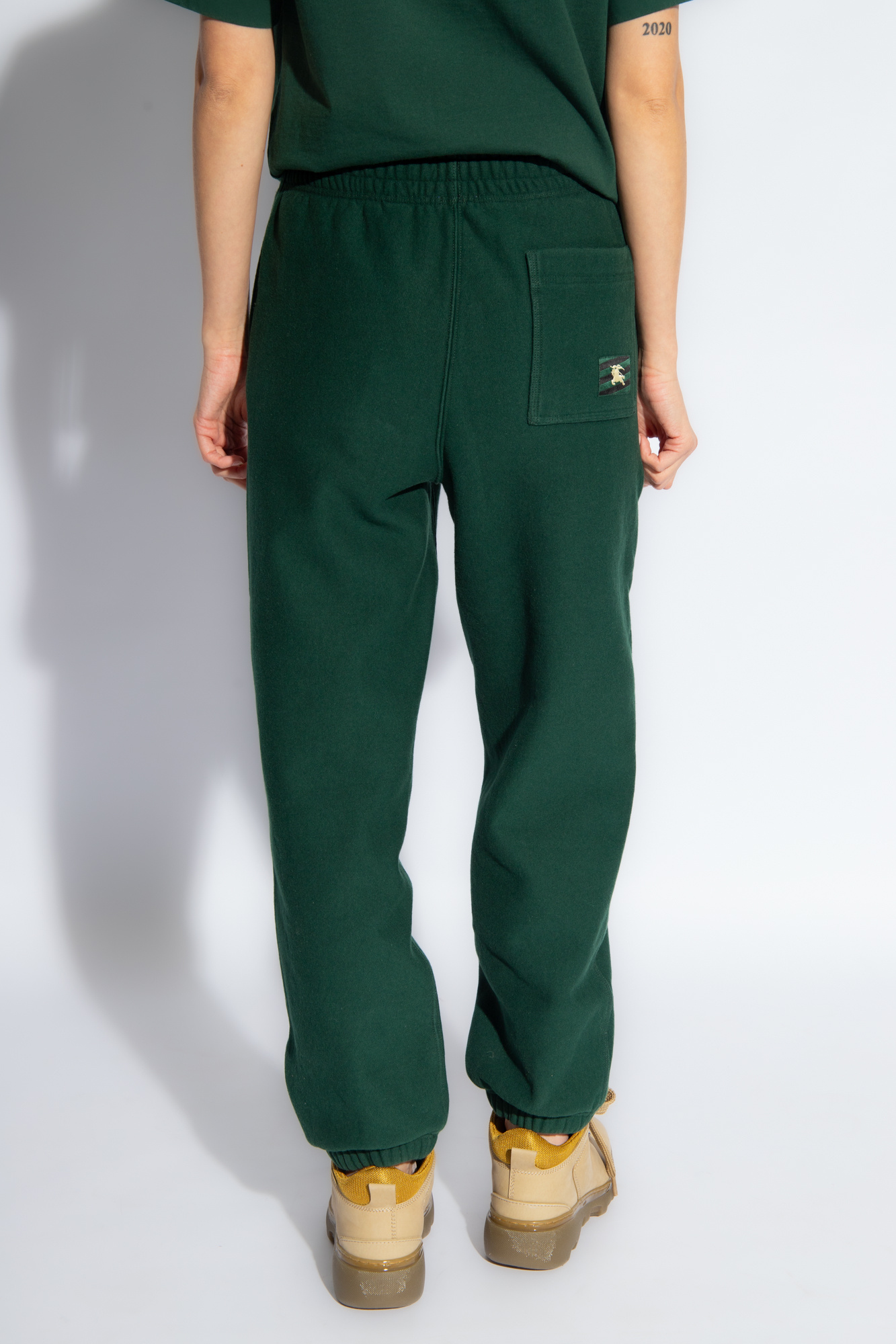 Green Sweatpants with logo Burberry - This Burberry x Nike